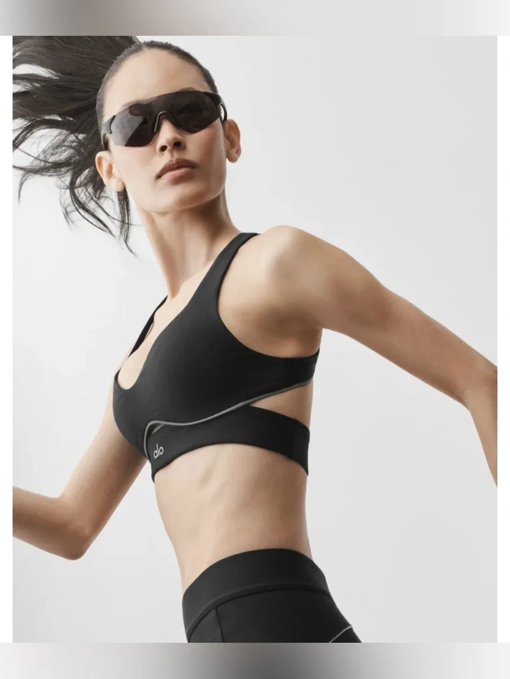 ALO Yoga Airlift Speedwork Bra Black S